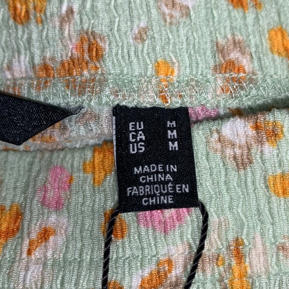 Vero Moda Lime Green Floral Maxi Skirt Medium - Picture 5 of 9